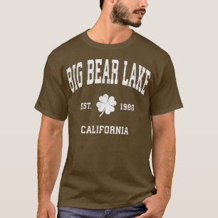 T-shirt Big Bear Lake California Vintage Shamrock Sports