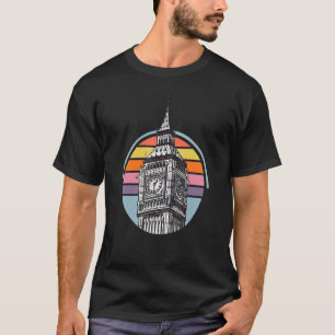 T-shirt Big Ben De Londres En Angleterre Skyline Westminst