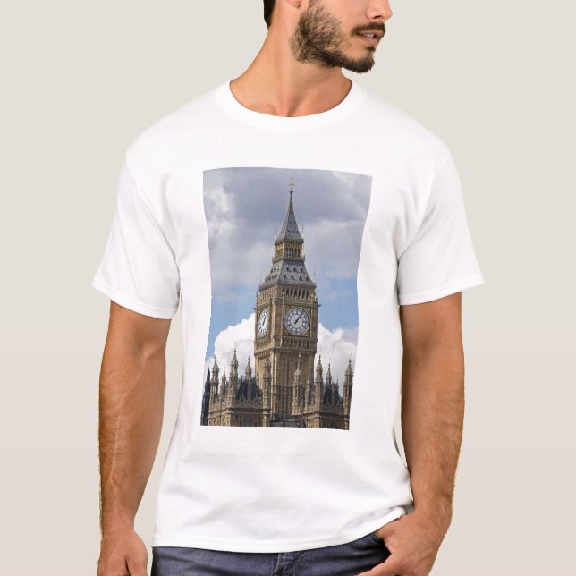 T-shirt Big Ben et Chambres du Parlement, Londres, (Devant)