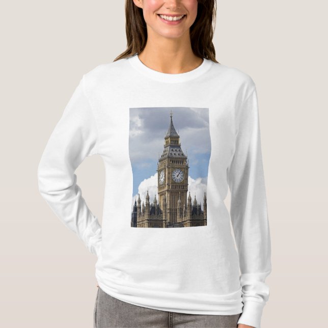 T-shirt Big Ben et Chambres du Parlement, Londres, (Devant)