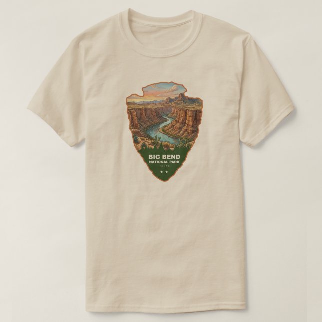 T-shirt Big Bend National Park Arrowhead (Design devant)