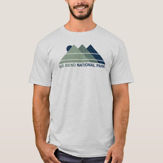 T-shirt Big Bend National Park Mountain Sun (Devant)