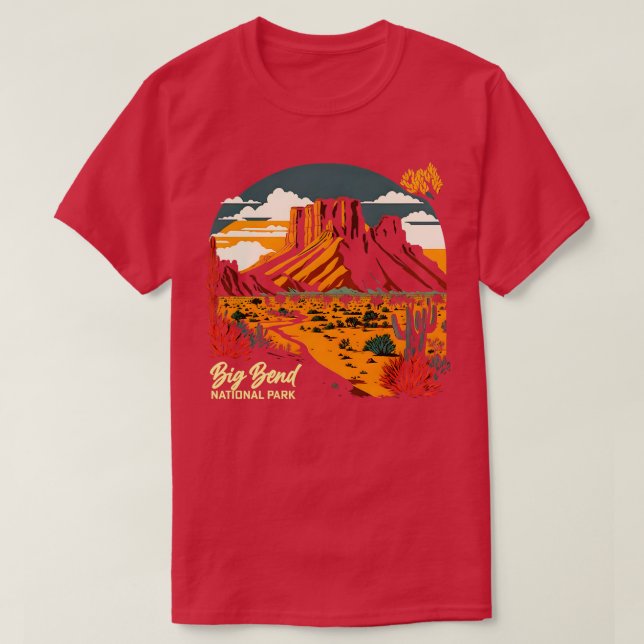 T-shirt Big Bend National Park Texas (Design devant)