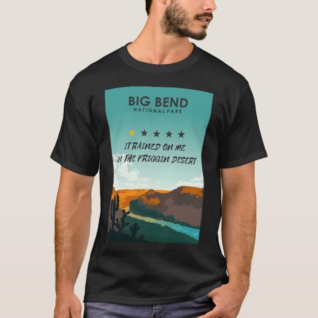 T-shirt Big Bend One Star Review Substance National Park P (Devant)