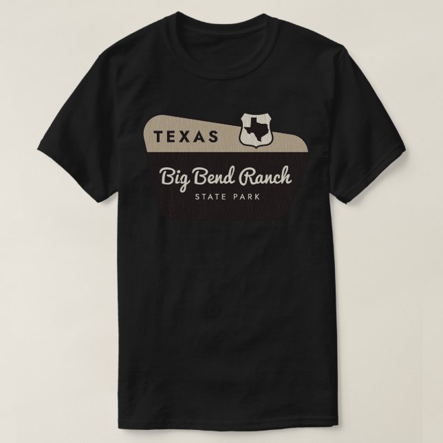 T-shirt Big Bend Ranch State Park Texas Affiche de bienven (Design devant)