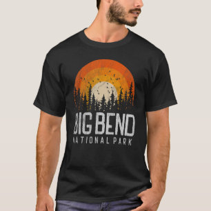 T-shirt Big Bend US National Park Texas Retro Vintage les 