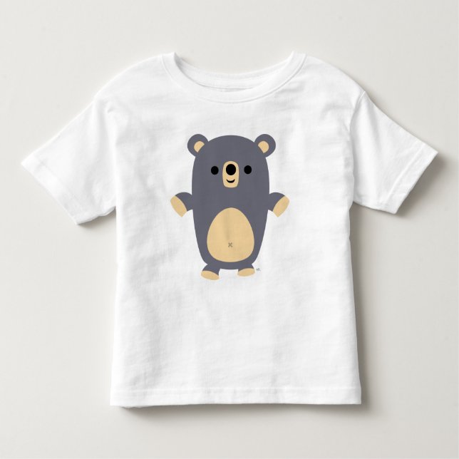 T-shirt Big Blue Cartoon Bear Kids (Devant)