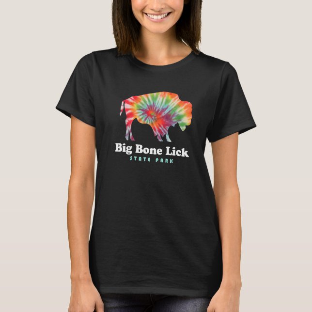 T-shirt Big Bone Lick State Park Kentucky Bison Tie Dye Fo (Devant)