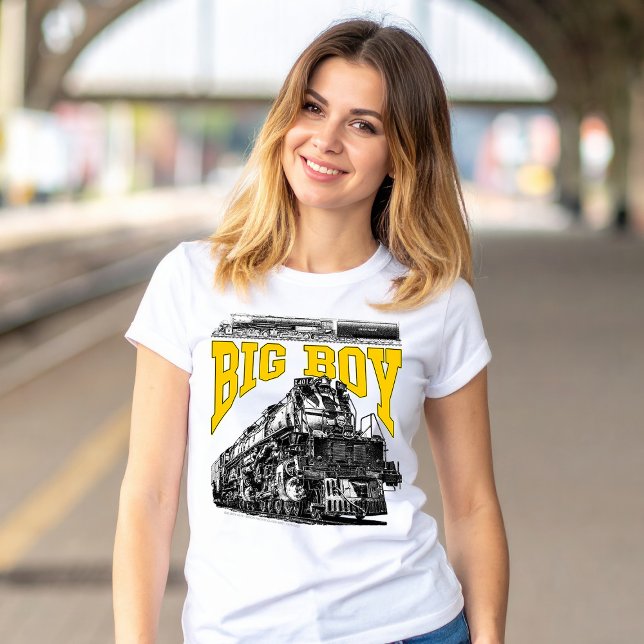 T-shirt Big Boy 4014 Steam Loco. Union Pacific Class 4000 (Big Boy 4014 Steam Loco. Union Pacific Class 4000. Womens Basic T-Shirt)