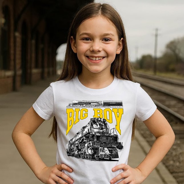 T-shirt Big Boy 4014 Steam Loco. Union Pacific Class 4000 (Big Boy 4014 Steam Loco. Union Pacific Class 4000. Girl Basic T-Shirt)