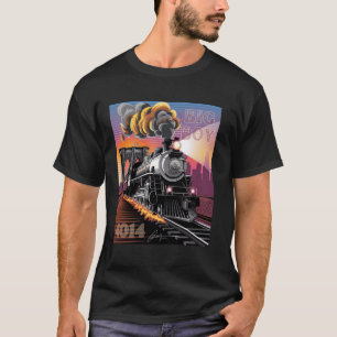 T-shirt Big Boy 4014 Train Steam Engine Locomotive 4014 Ra