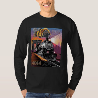 T-shirt Big Boy 4014 Train Steam Engine Locomotive 4014 Ra
