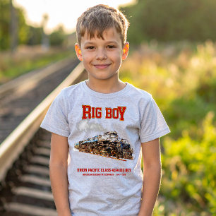 T-shirt Big Boy Train à vapeur Vintage Locomotive américai