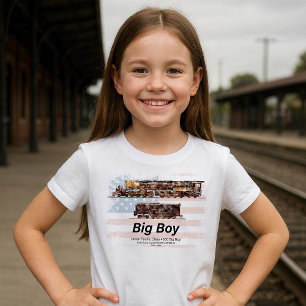T-shirt Big Boy Train à vapeur Vintage Locomotive américai