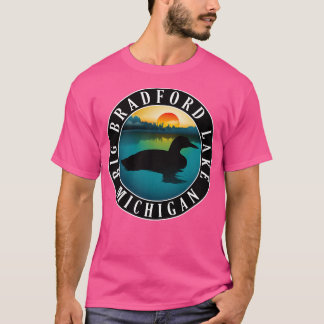 T-shirt Big Bradford Lake Loon Sunset Michigan
