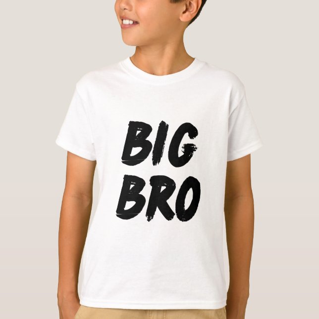 T-shirt BIG BRO bébé frère faire-part, cadeau frère frère (Devant)