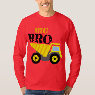 T-shirt Big Bro Construction Camion à vidange jaune