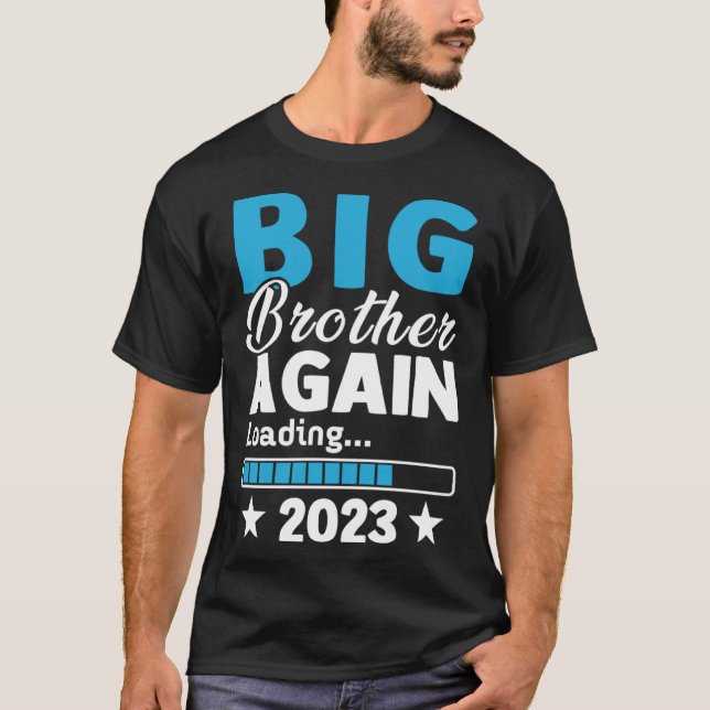 T-shirt Big Brother 2023 Chargement du Faire-part bébé Fir (Devant)