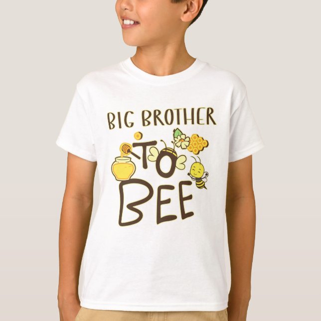 T-shirt Big Brother À Être Faire-part de grossesse (Devant)