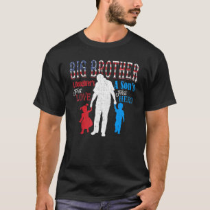 T-shirt Big Brother A Sons First Hero A Daughes First Lo
