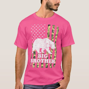 T-shirt Big Brother Bear Camping Randonnée Camouflage USA