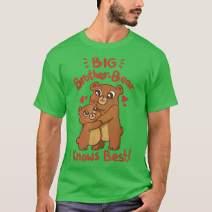 T-shirt Big Brother-Bear connaît la famille d'amour la plu