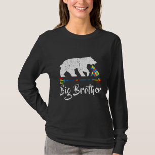 T-shirt Big Brother Bear Sensibilisation sur l'autisme Fie