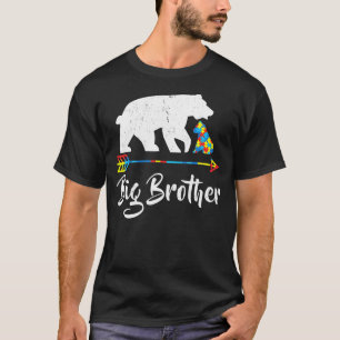 T-shirt Big Brother Bear Sensibilisation sur l'autisme Fie