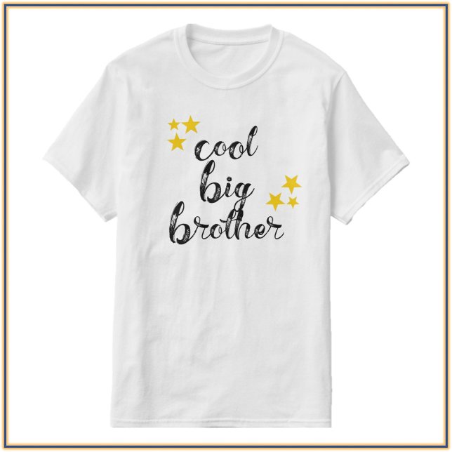 T-shirt Big Brother cool noir et or (Créateur téléchargé)