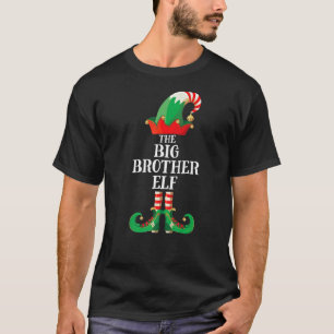 T-shirt Big Brother Elf Matching Family Group Christmas Pa