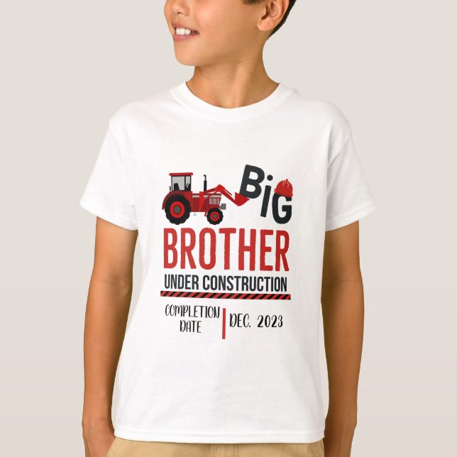 T-shirt Big Brother en construction, Big Bro (Devant)