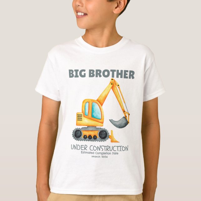 T-shirt Big Brother en construction Date estimée 2024 (Devant)