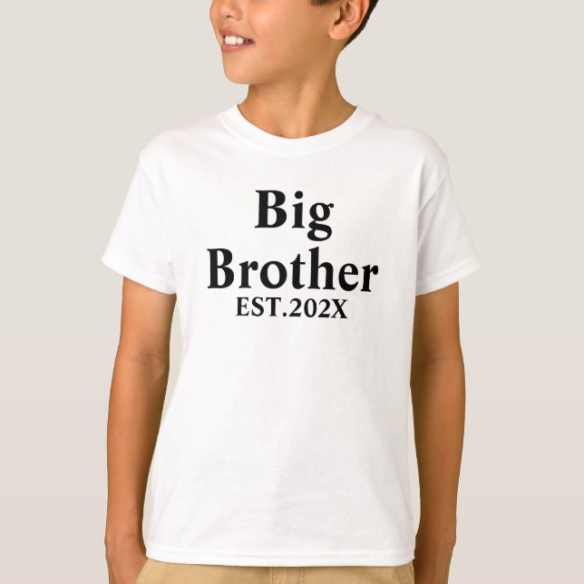 T-shirt Big Brother Est, Big Brother Jumper, promu à (Devant)