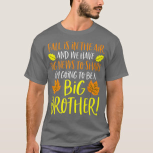 T-shirt Big Brother Faire-part de grossesse automnale Bab