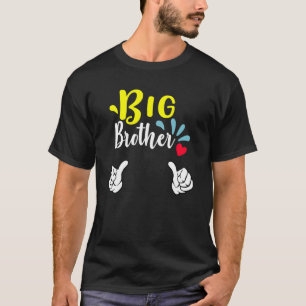 T-shirt Big Brother Nouveau Né Bébé Ancien Frère