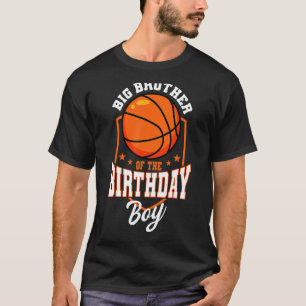 T-shirt Big Brother Of The Birthday Boy Basketball Thème B