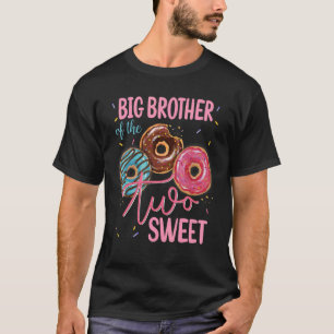 T-shirt Big Brother Of The Sweet Two 2nd Donut Birthday Pa
