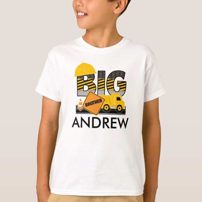 T-shirt Big Brother Shirt | Construction | Chemise frère (Devant)