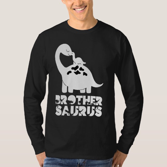 T-shirt Big Brothersaurus Rex Little Brother Saurus Bro Di (Devant)