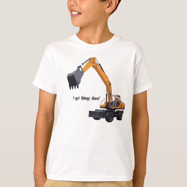 T-shirt Big Construction Excavator (Devant)