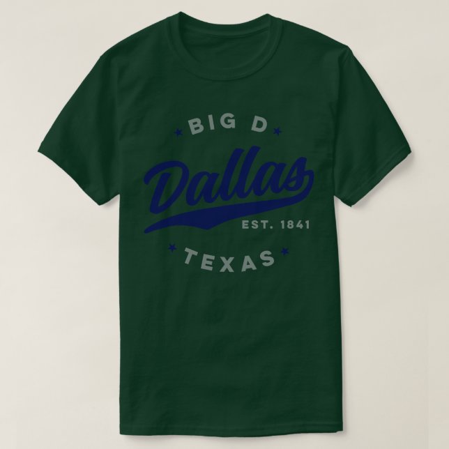 T-shirt Big D Dallas Texas (Design devant)