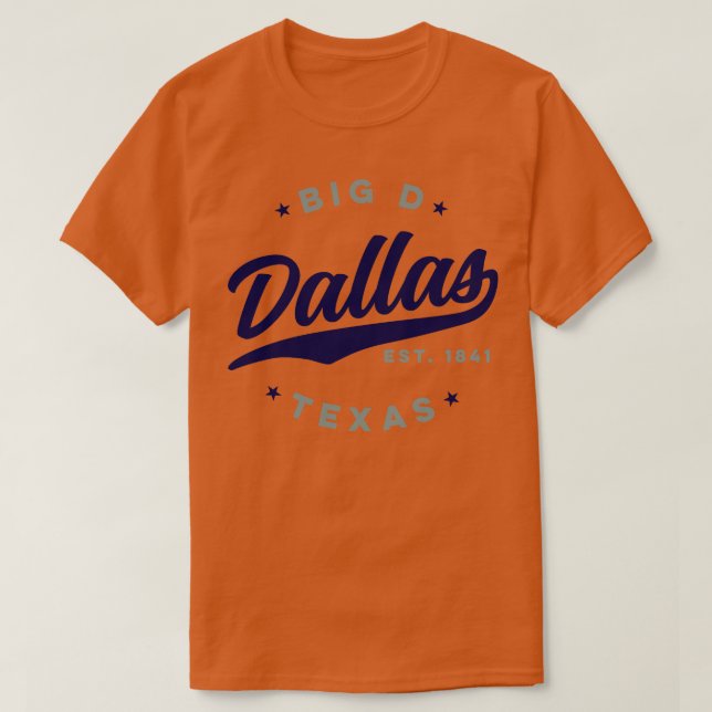 T-shirt Big D Dallas Texas (Design devant)