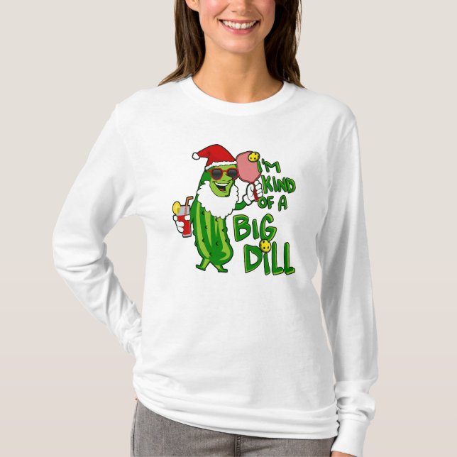 T-shirt Big Dill Pickball Père Noël (Devant)