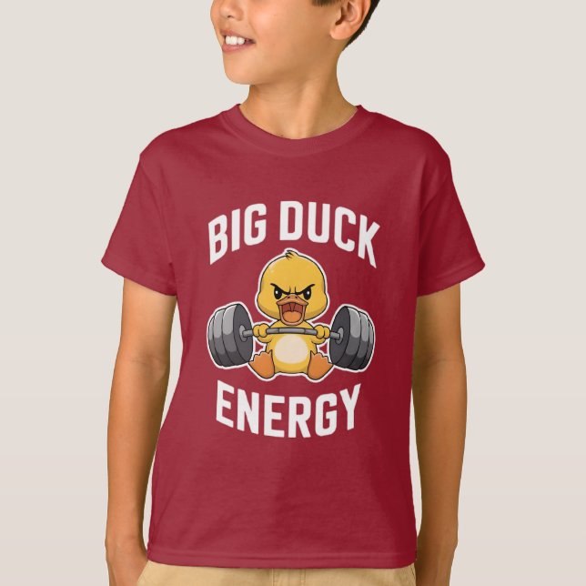 T-shirt Big Duck Energy Funny Gym Motivation Design - mign (Devant)