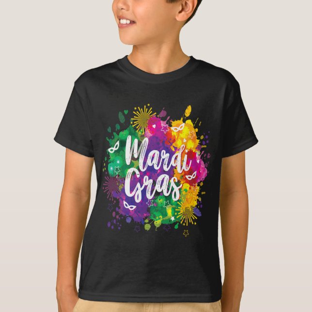 T-shirt Big Easy Vibes Mardi Gras Fat Tuesday New Orleans  (Devant)