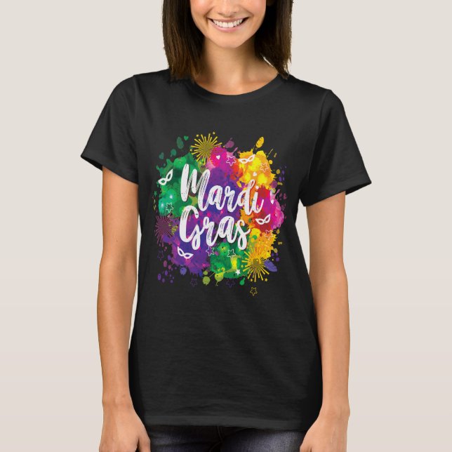 T-shirt Big Easy Vibes Mardi Gras Fat Tuesday New Orleans  (Devant)