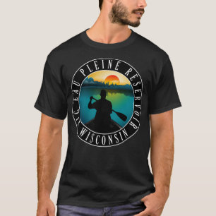 T-shirt Big Eau Pleine Réservoir Wisconsin Canoë