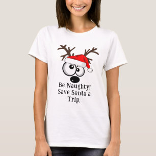T-shirt Big Eyes Red Casquette Reindeer