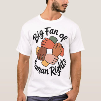 T-shirt Big Fan of Human Rights Hands Kids