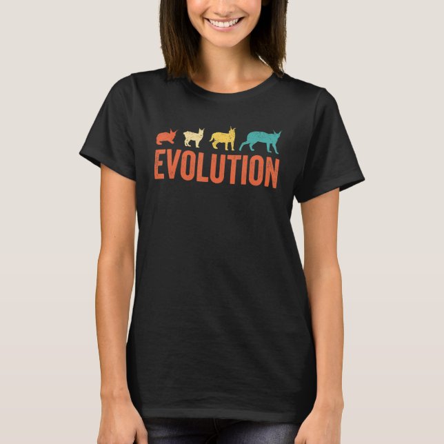 T-shirt Big Floppa Caracal Cat Meme Evolution_1 (Devant)